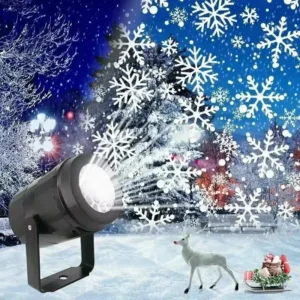 Projektor LED z efektem rotacji i dynamicznymi światłami, zasilany przez USB, lampka dekoracyjna do salonu, wystroju domu, na imprezy, prezenty na Nowy Rok i Boże Narodzenie, 2025 1