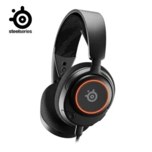SteelSeries Arctis Nova 3 RGB przewodowy zestaw słuchawkowy do gier lekkie słuchawki z mikrofon ClearCast Gen 2 360 przestrzenny dźwięk przestrzenny 1