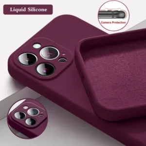 Oficjalne etui na telefon iPhone 17 Air 16 15 14 13 11 12 17 Pro Max Plus, silikonowe, jednokolorowe, chroniące przed upadkami i uderzeniami. 1